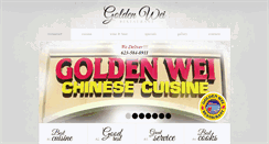 Desktop Screenshot of goldenweirestaurant.com